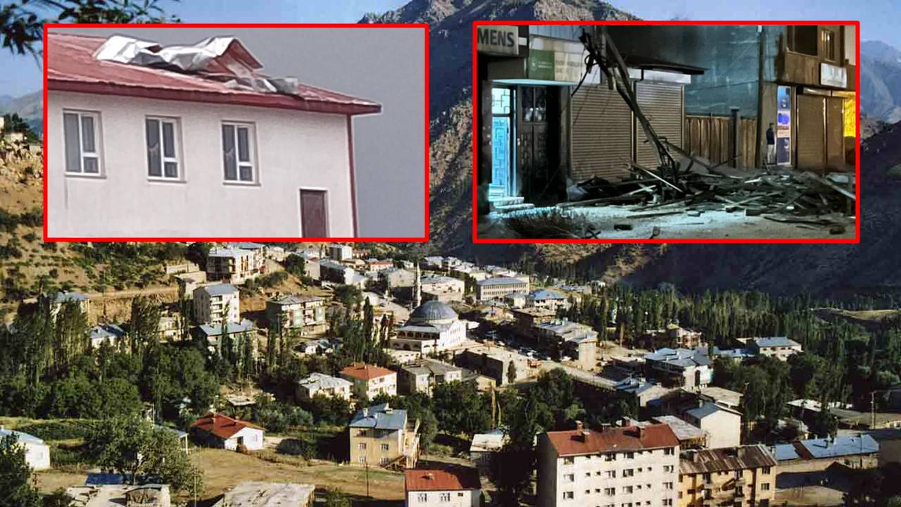 Hakkari'de 69 çatı uçtu: 3 yaralı