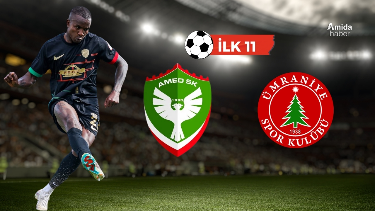 Amedspor-Ümraniyespor maçının ilk 11’leri belli oldu