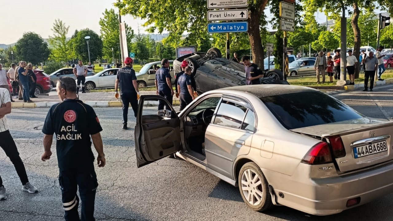 Elazığ’da trafik kazası: 2 yaralı